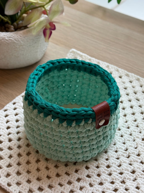 Mint Coil Trinket Basket